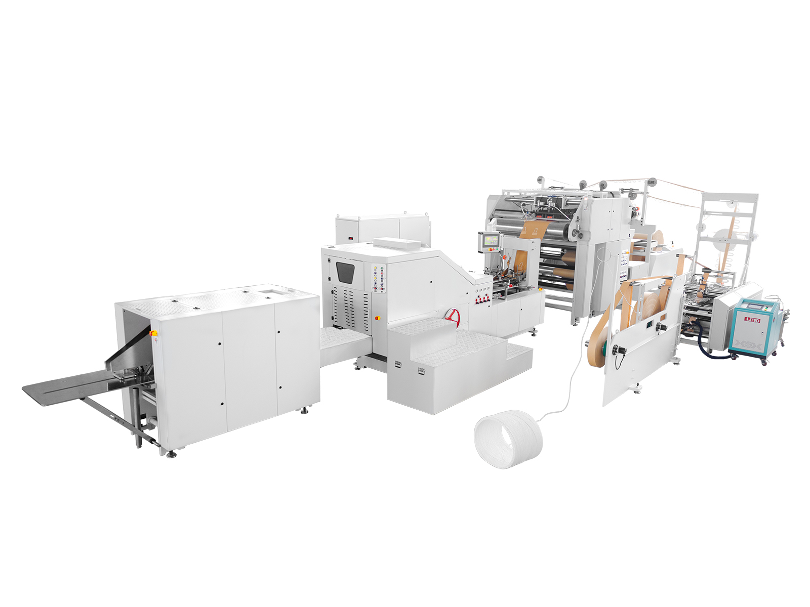 Ruizhi Machinery's RZFD-250T Fully Automatic Square Bottom Paper Bag Machine with Twisted Rope Handle Inline: Leading Efficient and Eco-friendly Packaging Solutions for the Beverage Takeout Market