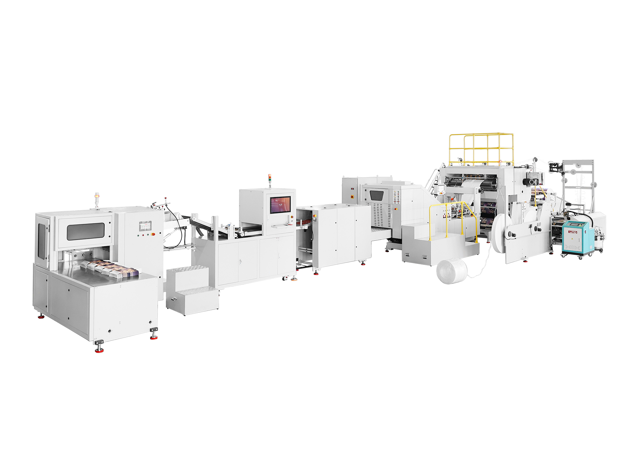 Fully Automatic Square Bottom Paper Bag Machine with Twisted Rope Handle Inline Ruizhi Machinery's RZFD-330T : Innovating for a Sustainable and Greener Future in Shopping Bags