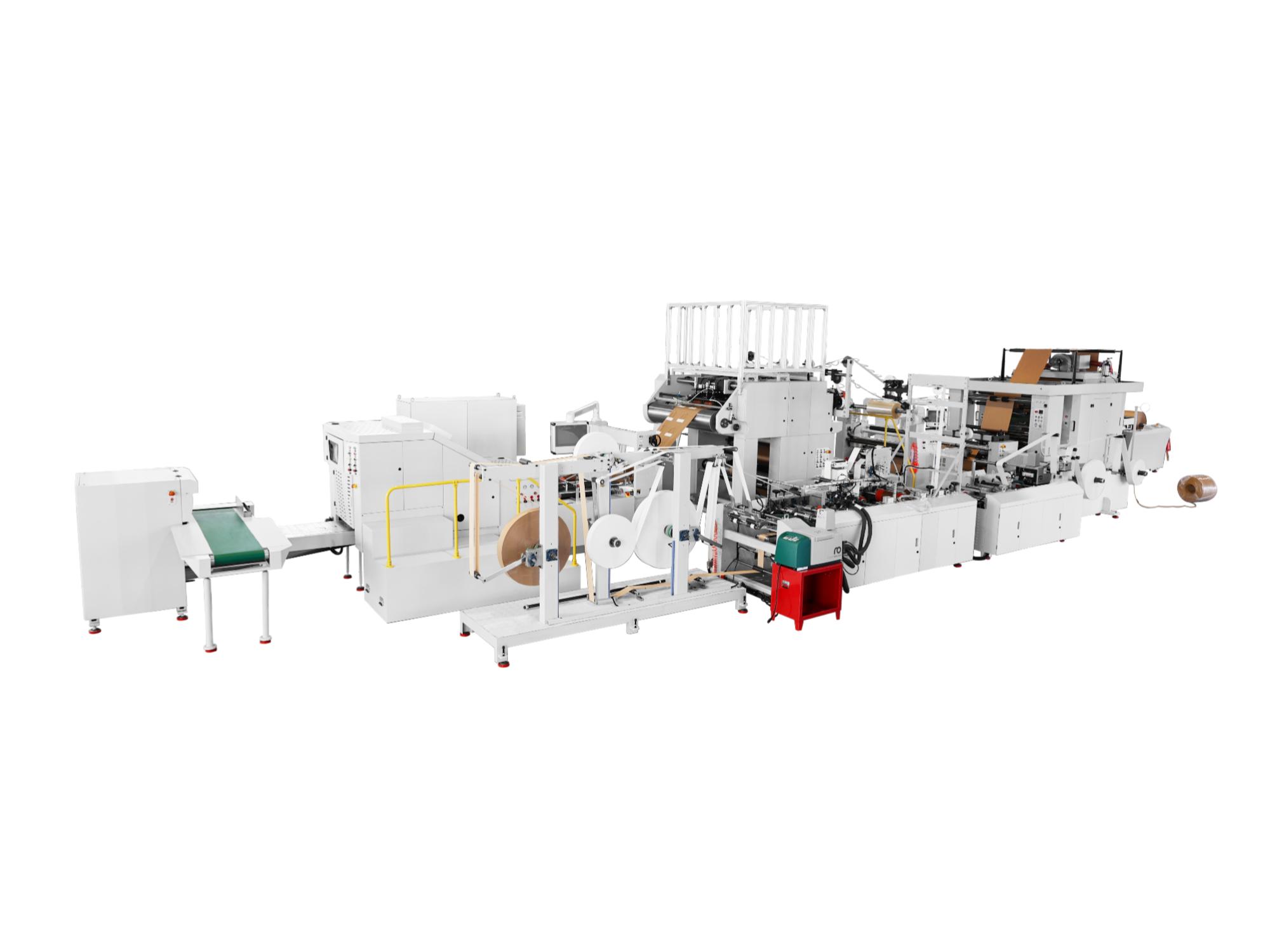 Square Bottom Paper Bag Machine with Inline Printing