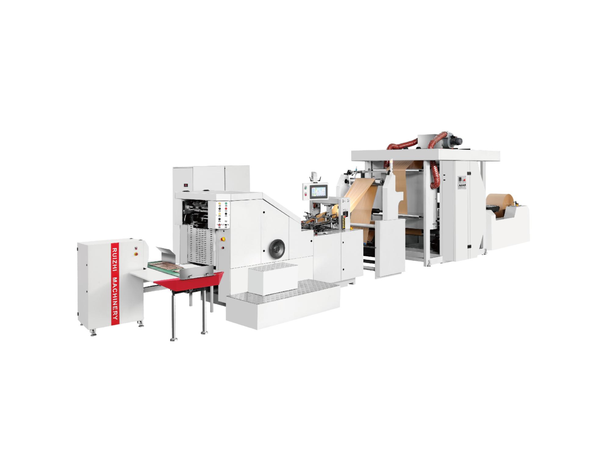 Square Bottom Paper Bag Machine with Inline Printing