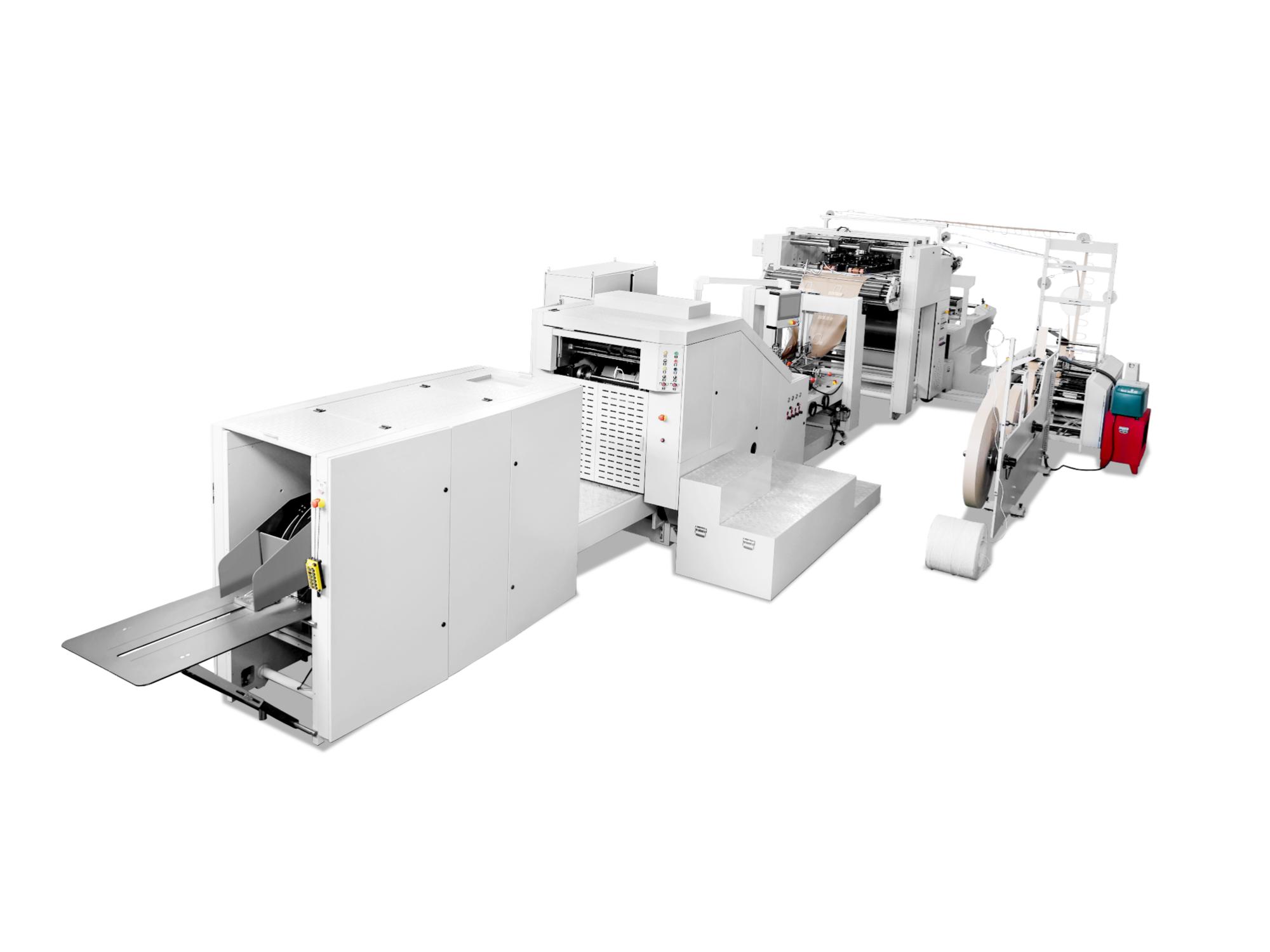 Paper Bag Machine with Twisted Handle Inline