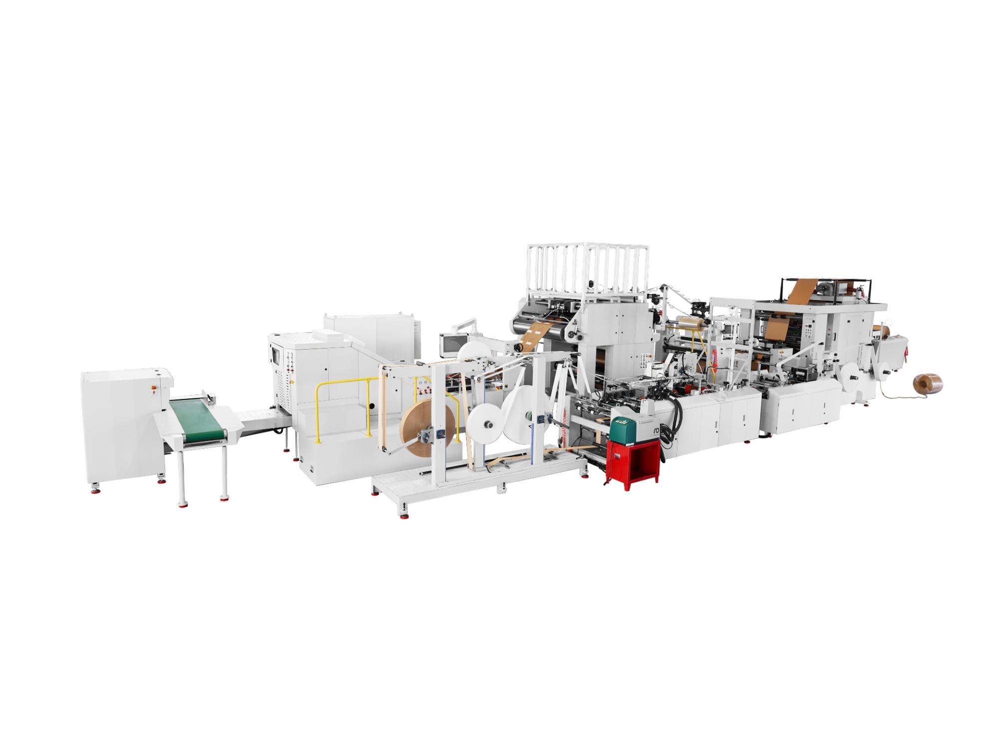 Paper Bag Machine with Twisted and Flat Handle Inline