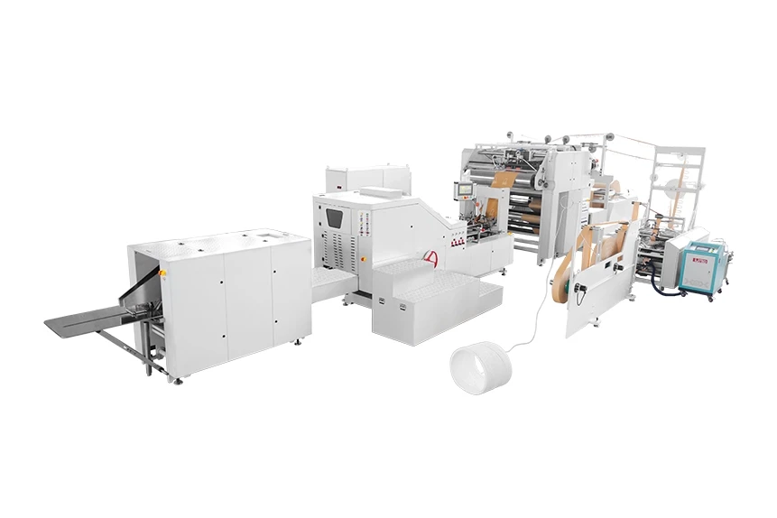Square Bottom Paper Bag Machine with Handle Inline